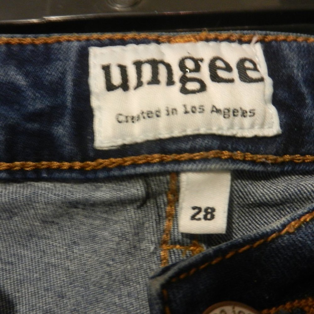 OOAK Metamorphosis butterfly statement jeans hand painted artisan denim SMALL - Picture 14 of 16